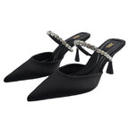 Damen Slingback-Pumps mit funkelndem Strass R&B