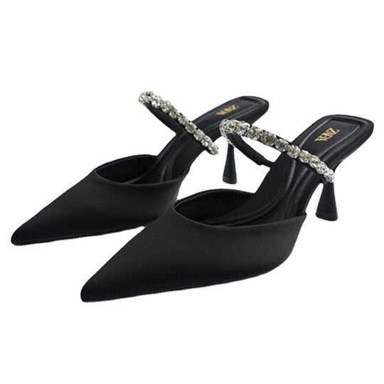 Damen Slingback-Pumps mit funkelndem Strass R&B