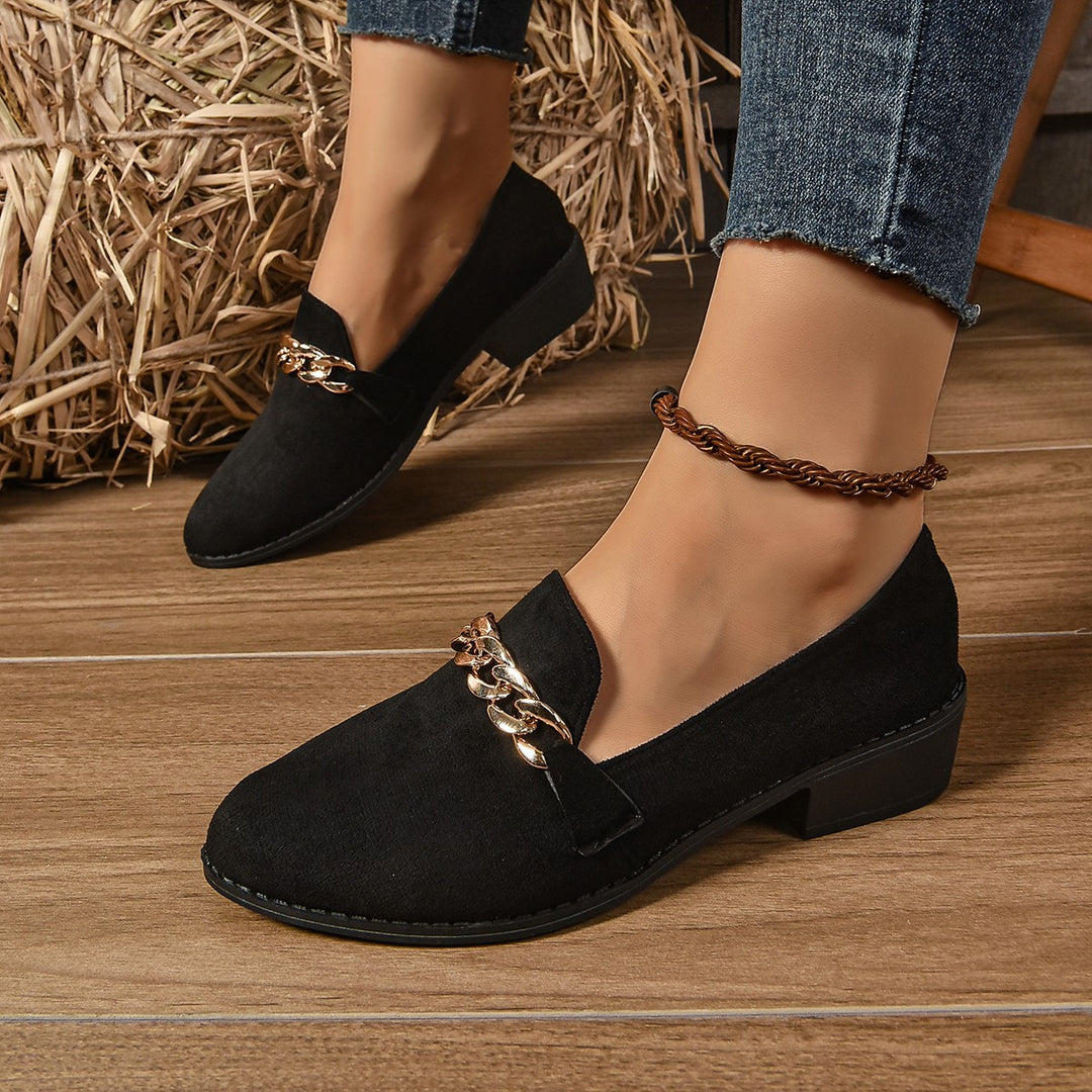 Damen elegante Ballerinas mit floralem Knoten-Design R&B
