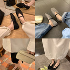Damen Ballerinas mit strukturiertem Obermaterial und flexiblem Fußbett R&B