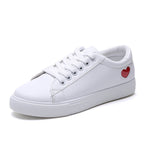 Damen modische Sneaker mit Herzen-Applikation und rutschfester Sohle R&B