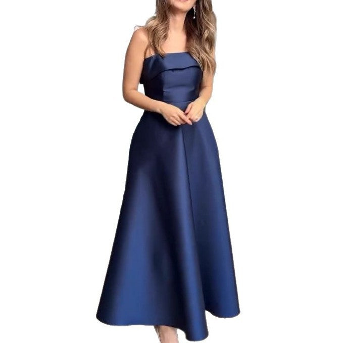 Damen Elegantes Abendkleid mit schulterfreiem Design und voluminösem Rock R&B