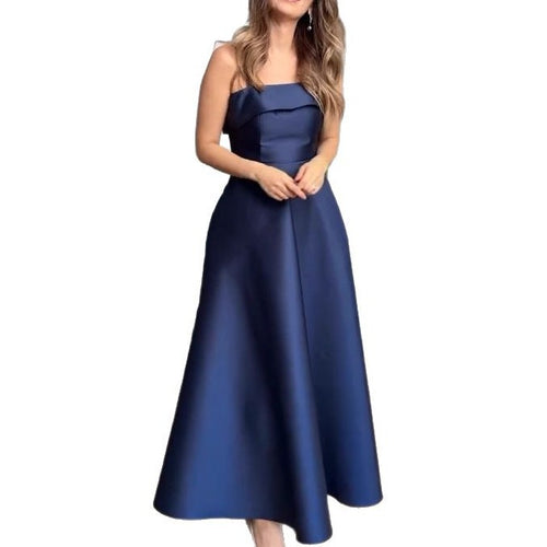 Damen Elegantes Abendkleid mit schulterfreiem Design und voluminösem Rock R&B