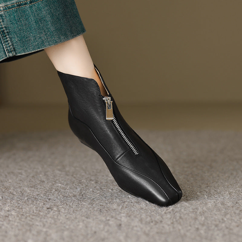 Damen Stiefeletten mit elegantem Reißverschluss und komfortablem Design R&B
