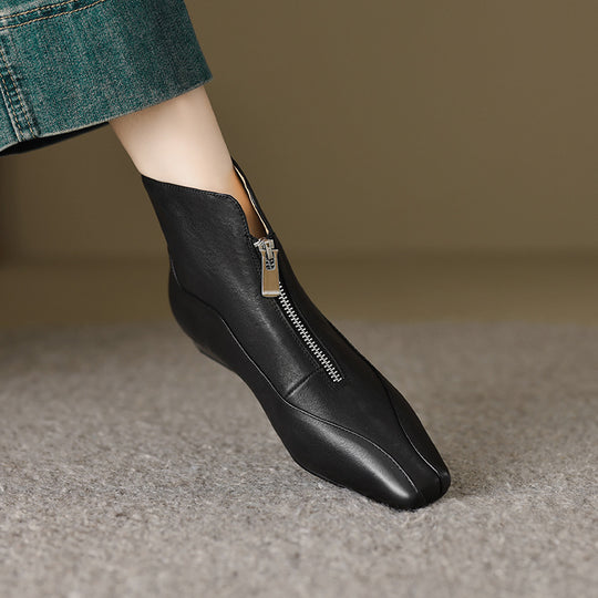 Damen Stiefeletten mit elegantem Reißverschluss und komfortablem Design R&B