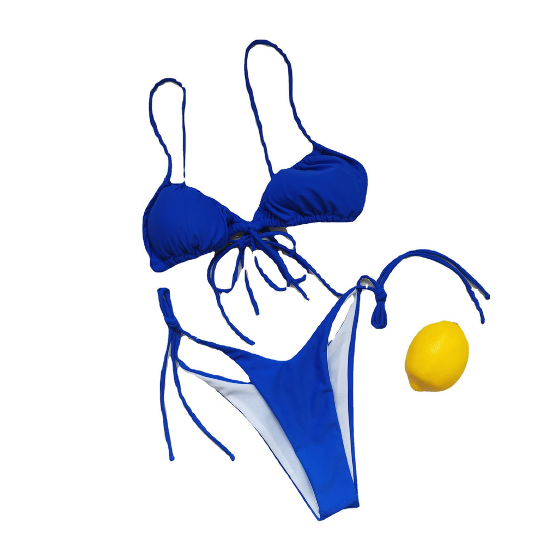 Damen Triangel-Bikini mit regulierbaren Bindebändern R&B
