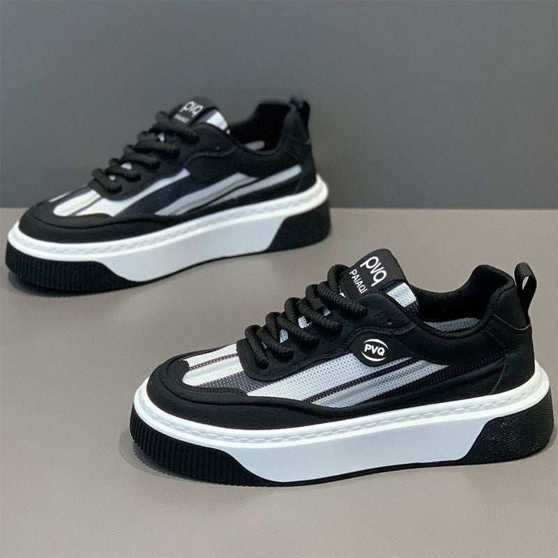 Damen trendige Plateau-Sneaker mit atmungsaktivem Obermaterial und rutschfester Sohle R&B