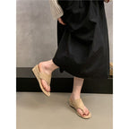 Damen Wedge Zehentrenner-Sandalen mit elegantem Riemendesign R&B