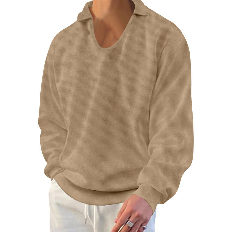 Herren lässiger Pullover mit strukturiertem Stoff und modernem Schnitt R&B