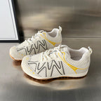 Damen modische Outdoor-Sneakers mit atmungsaktiver Mesh-Oberfläche und rutschfester Sohle R&B