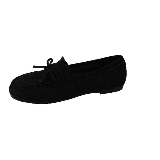 Damen elegante Mokassins mit modischer Schleifenapplikation R&B