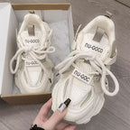 Damen Sportliche Sneakers mit atmungsaktiver Mesh-Oberfläche und modischen Akzenten R&B