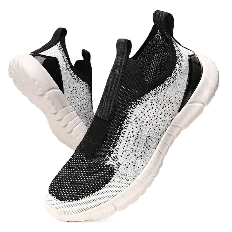 Damen Sportliche Slip-On Sneakers mit atmungsaktiver Strickoberfläche R&B