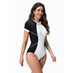 Damen Slim Fit Einteiler Badeanzug mit sportlicher Passform R&B