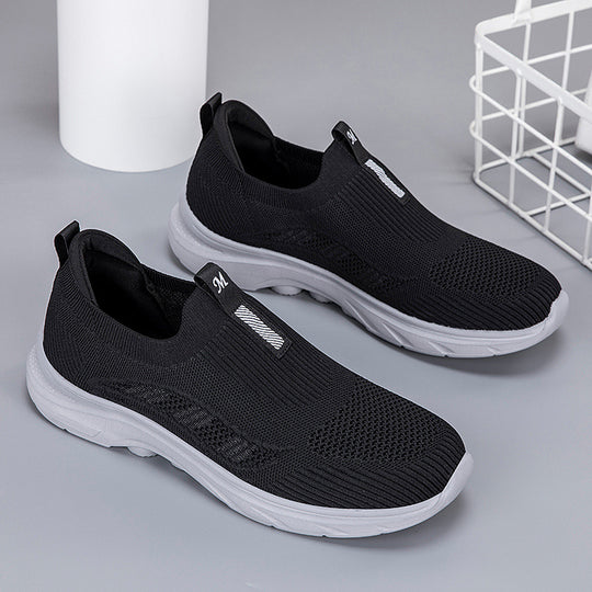 Damen Bequeme Slip-On Fitnessschuhe mit atmungsaktivem Obermaterial R&B