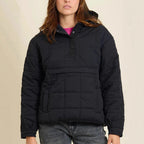 Steppjacke Damen mit hohem Kragen und Fronttasche