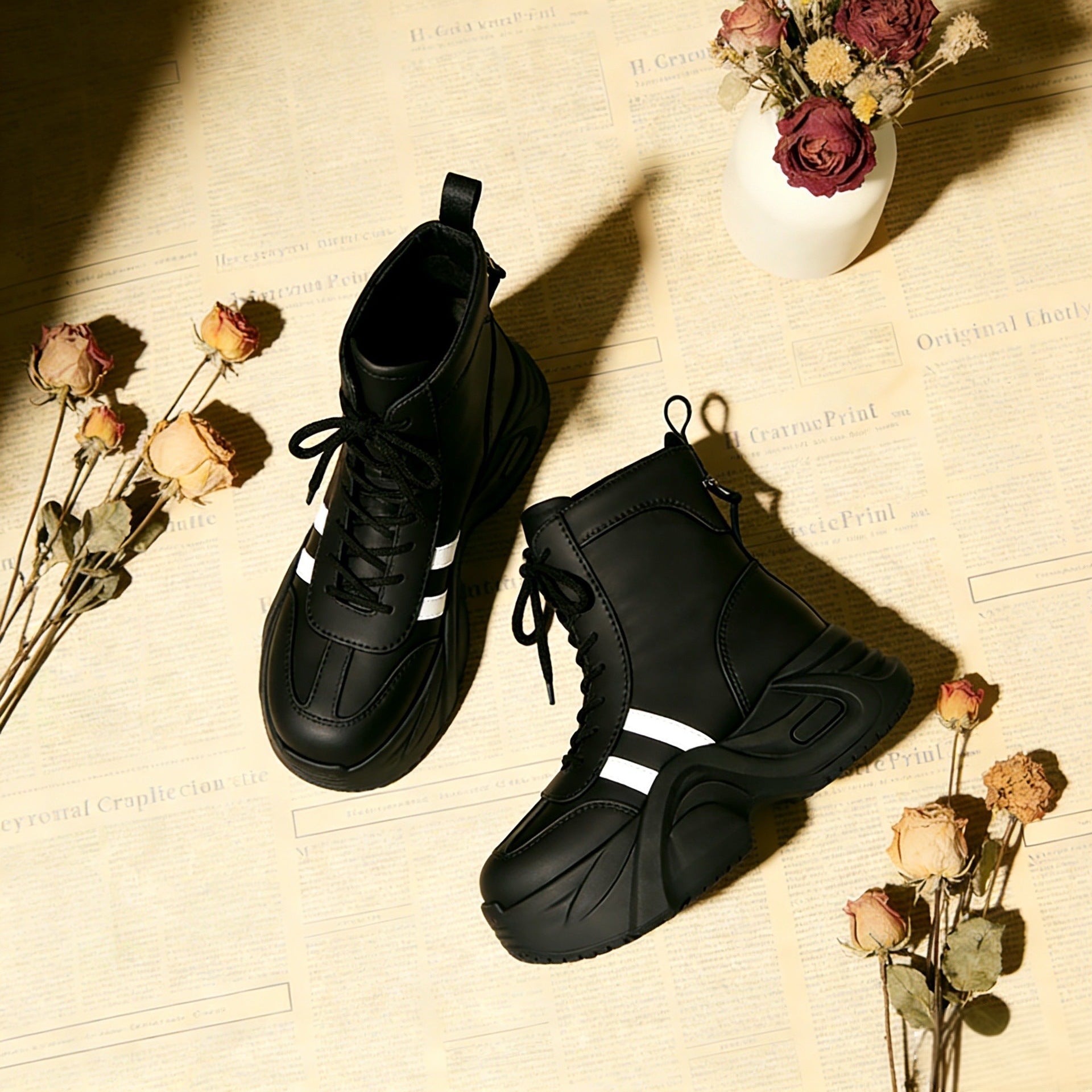 Damen Chunky Stiefeletten mit dickem Profil und sportlichem Design