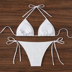 Damen Triangel-Bikini mit strukturierter Oberfläche