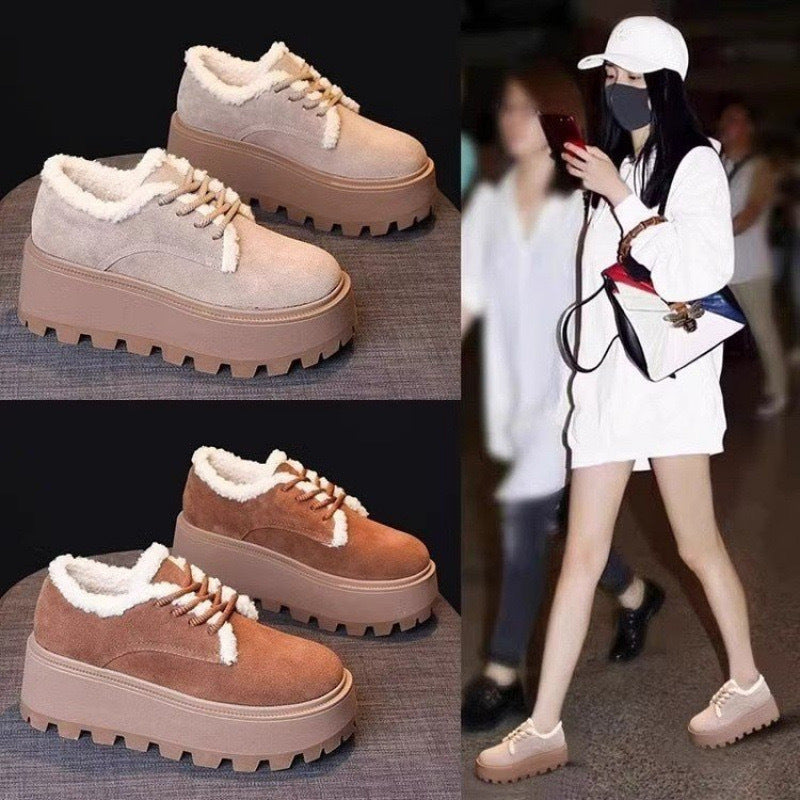 Damen Komfortable Plateau-Sneaker mit weichem Innenfutter R&B