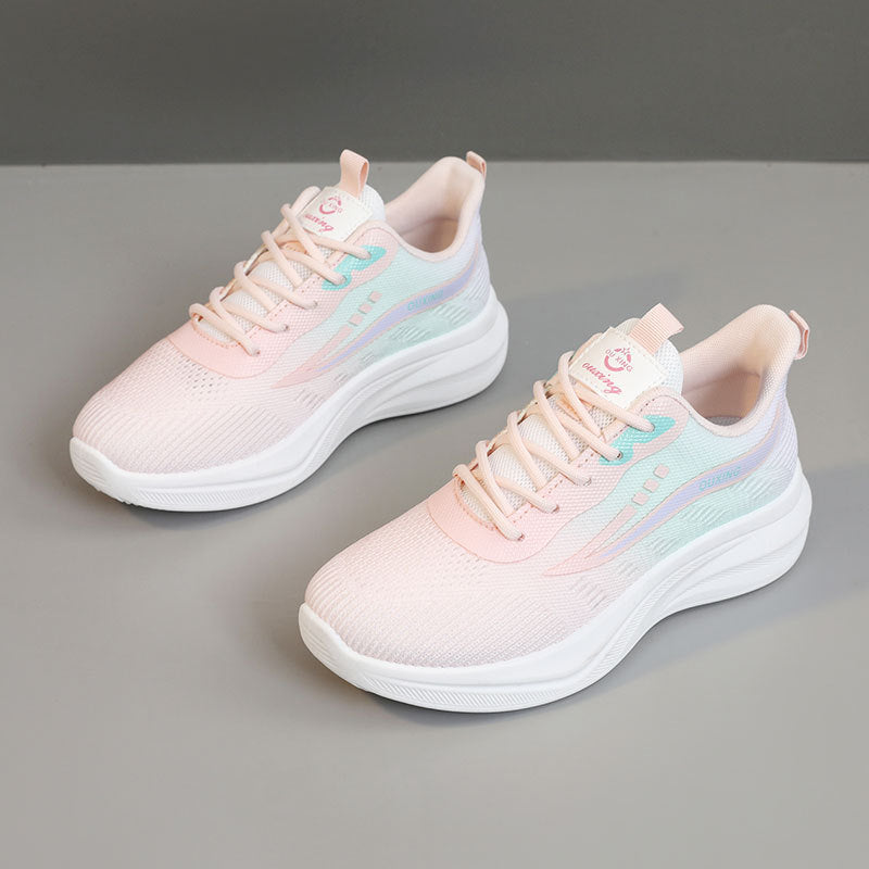Damen Komfortable Lauf-Sneaker mit atmungsaktivem Mesh-Obermaterial und flexiblem Design R&B