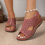 Damen Atmungsaktive Sandalen mit elegantem Cut-Out-Design und anatomischem Fußbett R&B