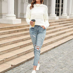 R&B | Hohlstrickpullover Mit Luftigem Muster