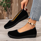Damen Bequeme und elegante Slipper aus hochwertigem Samt R&B
