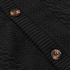 Herren Strickjacke mit hochwertigem Strukturmuster und modernen Knöpfen R&B