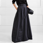 Damen Maxirock mit eleganter Faltenlegung und seitlichen Taschen R&B