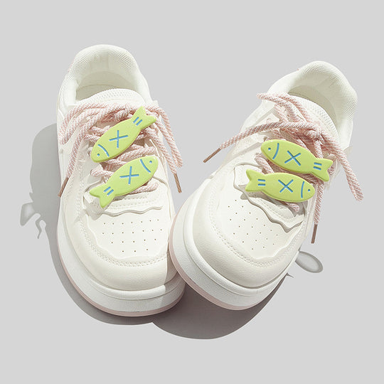 Damen Plattform Sneakers mit innovativem Design und verspielten Schnürdetails R&B