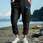 Herren Cargohose mit seitlichen Taschen und verstellbarem Bund R&B