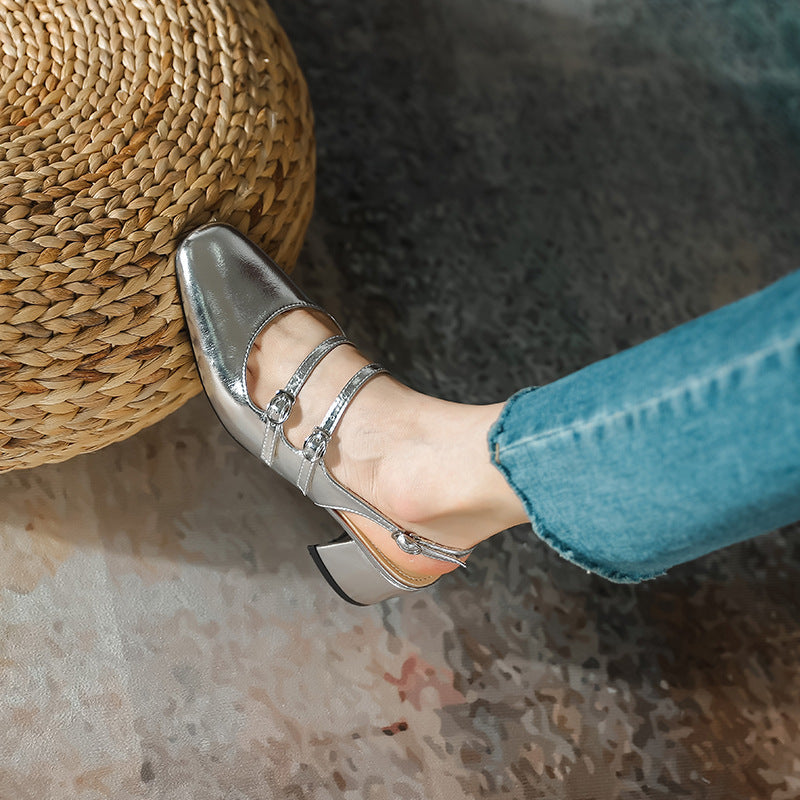 Damen elegante Slingback-Pumps
