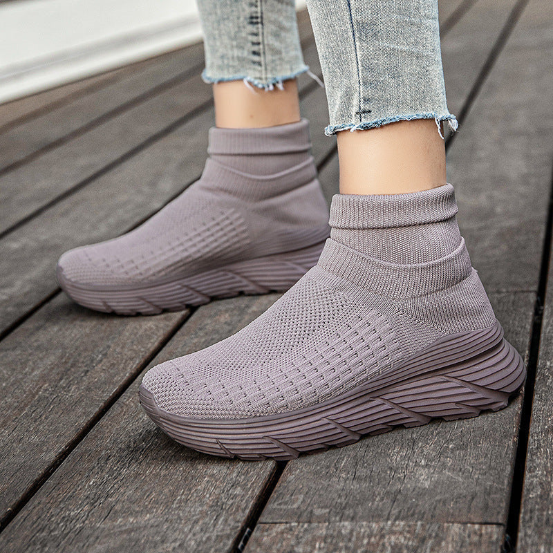 Damen Hochleistungs-Laufschuhe mit atmungsaktivem Strickoberteil