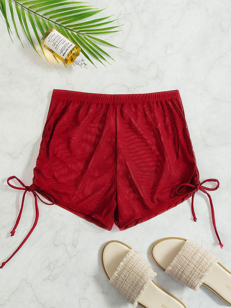 Damen Bequeme Badeshorts mit Rüschendetails R&B
