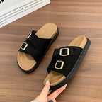 Damen Komfortable Sandalen mit verstellbaren Schnallen EB