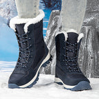 Damen wasserdichte Winterstiefel mit isolierendem Futter und rutschfester Sohle