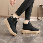 Damen Trendige High-Top Sneakers mit rutschfester Sohle und komfortabeler Dämpfung R&B