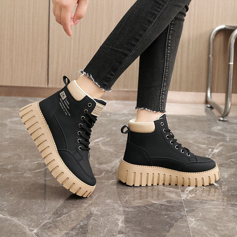 Damen Trendige High-Top Sneakers mit rutschfester Sohle und komfortabeler Dämpfung R&B