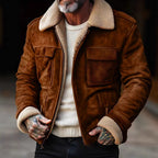 Herren Luxus Lammfell jacke R&B