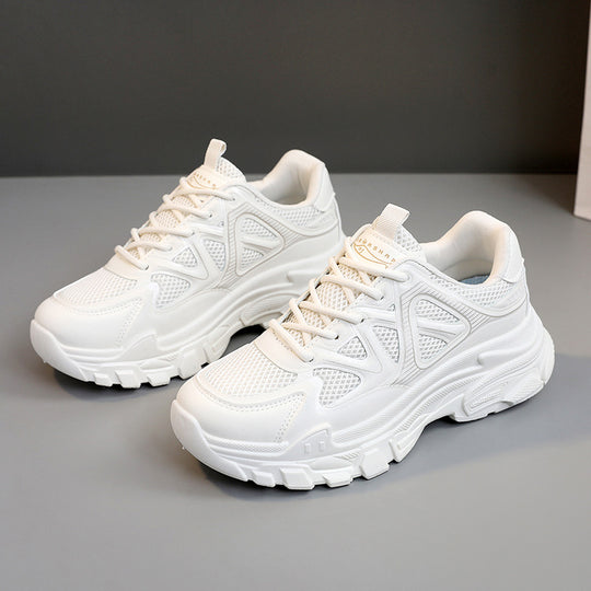 Damen sportliche Fitness Sneakers mit atmungsaktiver Mesh-Oberfläche R&B