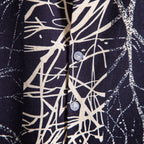 Herren Kurzarmhemd mit kreativem Baumdesign und hochwertiger Baumwollqualität