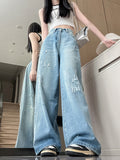 Damen Weite Bootcut-Jeans mit modischem Destroyed-Effekt R&B