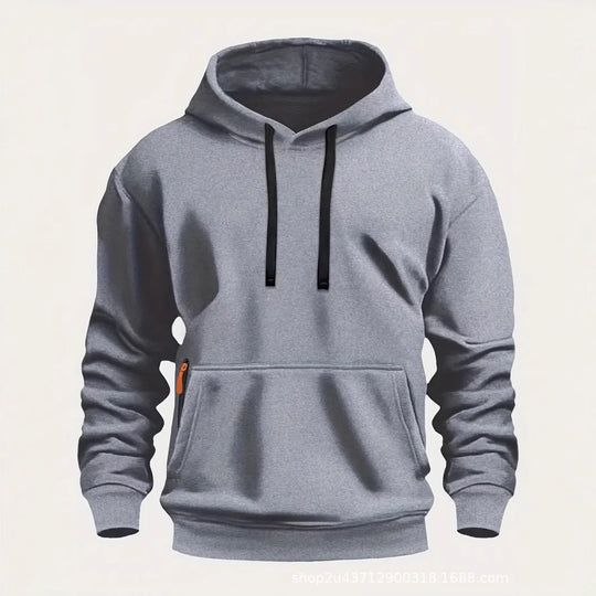 Herren sportlicher Kapuzenpullover mit praktischen Taschen und atmungsaktivem Material R&B