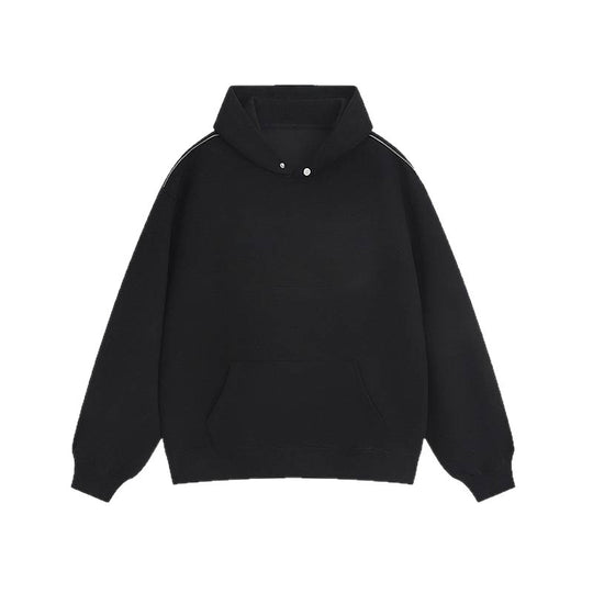 Damen Kapuzenpullover mit praktischen Druckknöpfen und Kängurutasche R&B