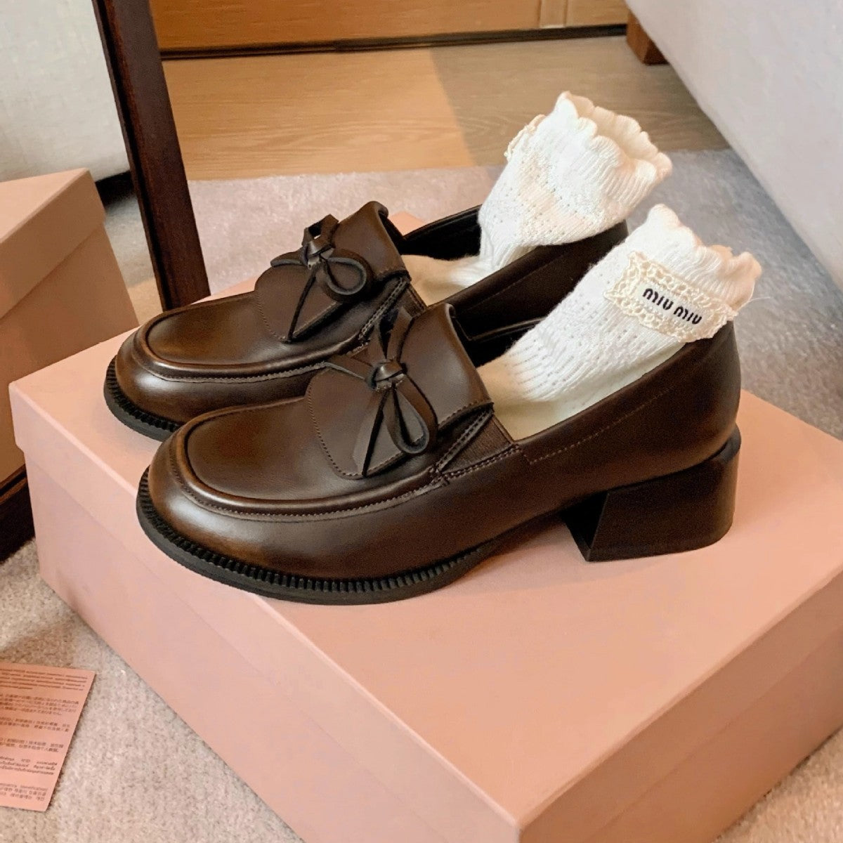 Damen Mokassins mit elegantem Schleifenakzent und komfortabler Innensohle R&B