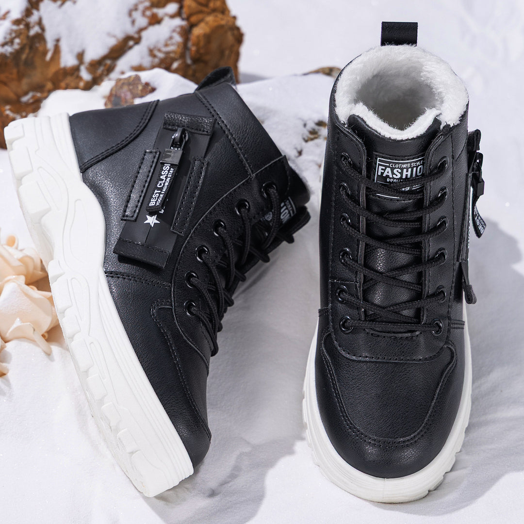 Damen Modische Winterboots mit Warmfutter und rutschfester Sohle R&B