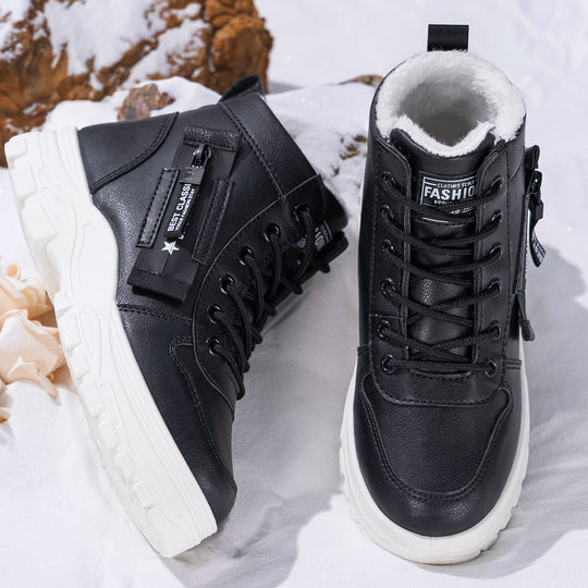 Damen Modische Winterboots mit Warmfutter und rutschfester Sohle R&B