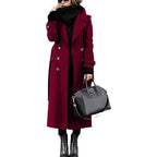 Damen eleganter Wollmantel R&B