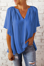 Damen elegante Chiffon-Bluse R&B