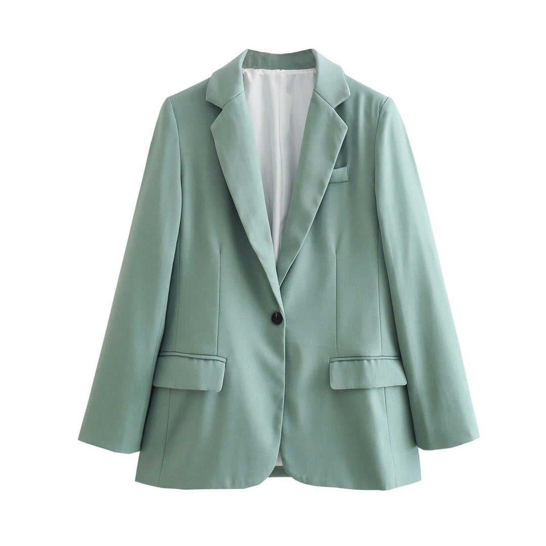 Damen elegante Blazerjacke mit modernem Schnitt und praktischen Taschen R&B